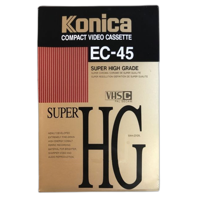 Konica VHS-C Video Cassette 45 Minutes - EC45