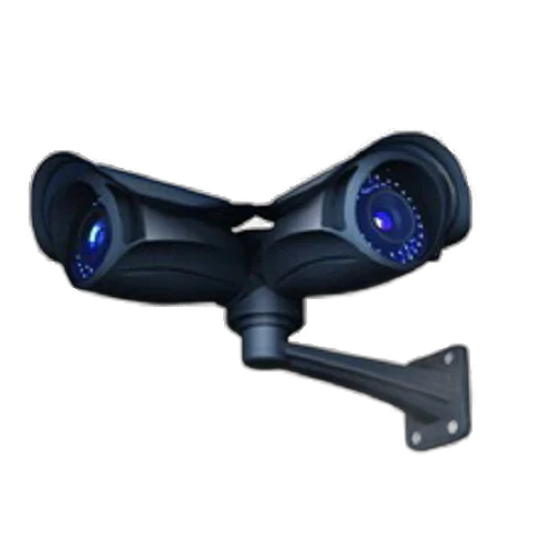 Conqueror Security CCTV Bullet Dual Camera Waterproof Outdoor Surveillance Camera with IR Night Vision and Aluminum Metal Housing - TIL001