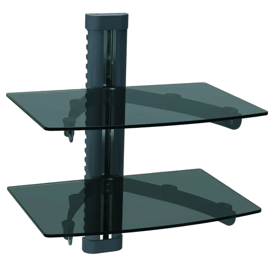 Conqueror Wall-Mounted 2 Shelves for DVD player / AV component / cable box / TV accessories / projector - H142