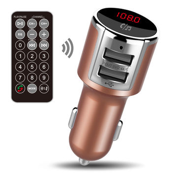 FM Transmitter Hands-free Car Kit Wireless Bluetooth Car Adapter with USB Charging - BC33