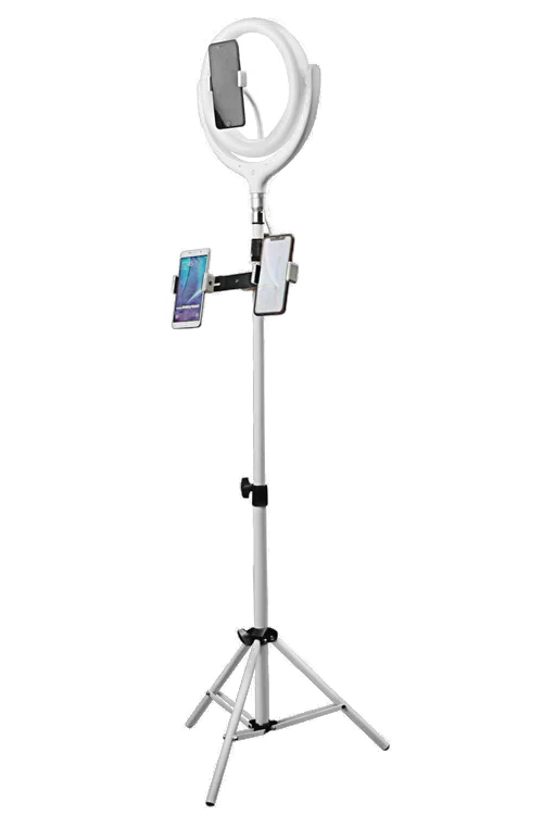 Conqueror Ring Light 12'' with Tripod for Mobile Cell Phone - F539B
