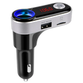 FM Transmitter Hands-Free Car Kit Wireless Bluetooth Car Adapter 3-in-1 with USB Charging - BC09B