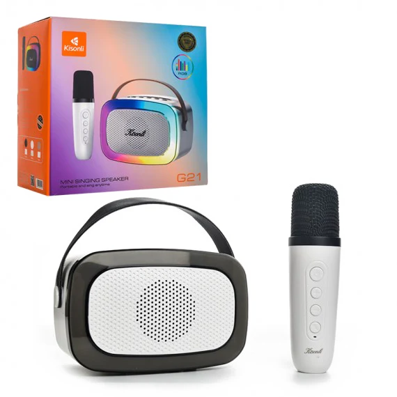 Kisonli G21 Mini Singing Speaker White