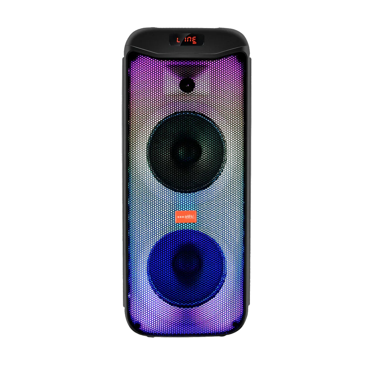 ADS Multimedia Bluetooth 2X 6 Inch Speaker with Fire Flame LED Light 250 Watt - TFY206B