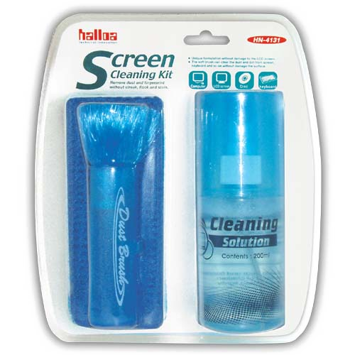 Halloa Computer Cleaning Kit with Brush and Cleaning Solution - HN4131