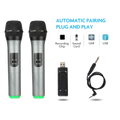 Langting UHF Dual Channel Wireless Handheld Microphones - H26