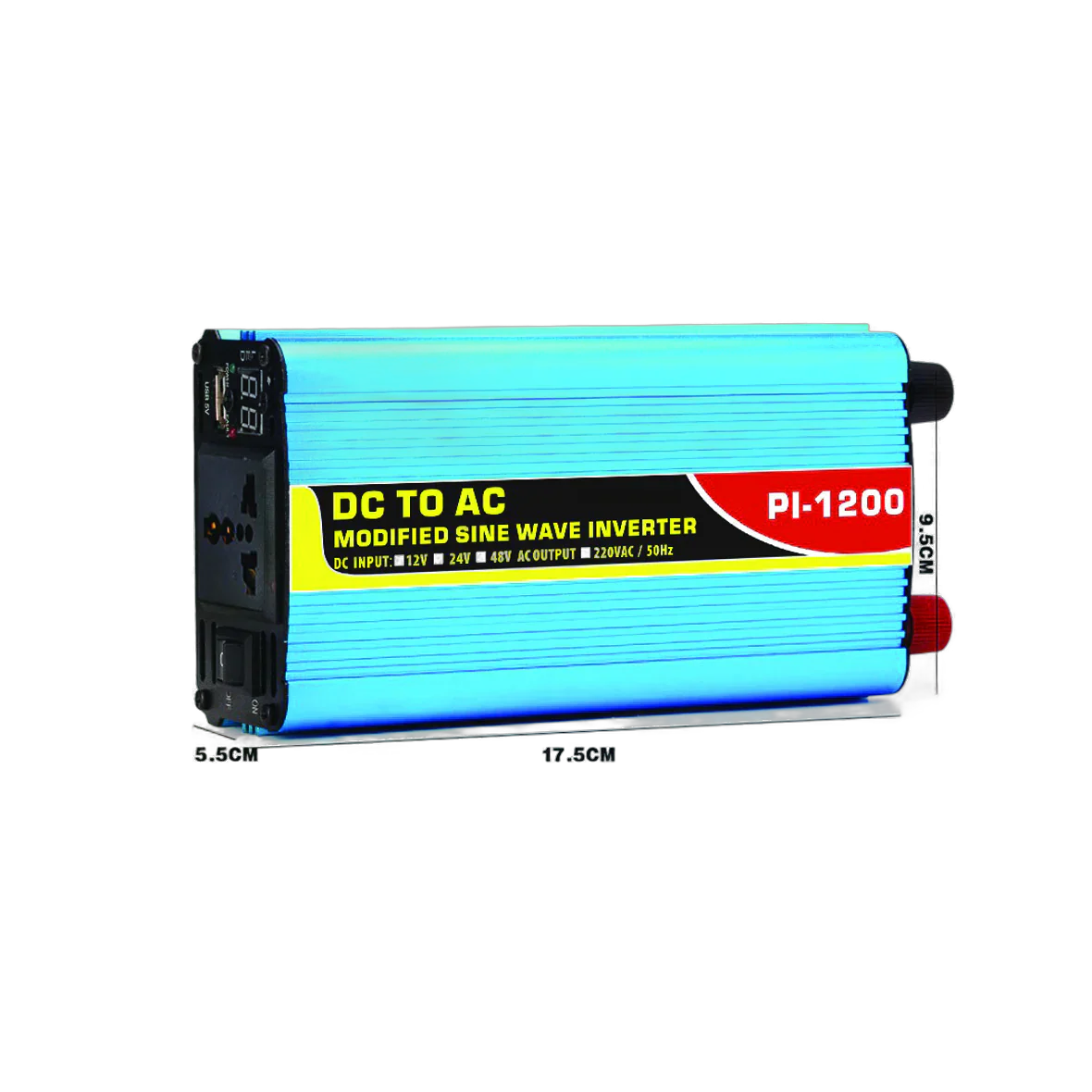 Conqueror 600 Watt Power Inverter DC 12V to AC 220V - PI1200