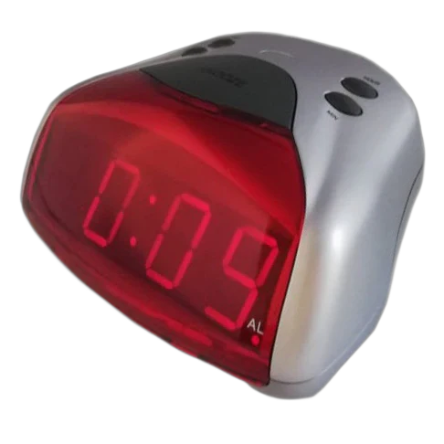 LED Digital Alarm Clock Night Light Outlet Powered with Backup Battery - FS229