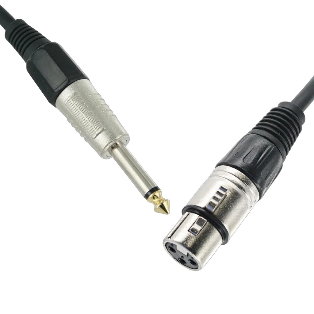 Conqueror Microphone Cable XLR to 6.5mm Mic Audio Cable Female to Male 5 Meter Black - C121B