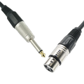 Conqueror Microphone Cable XLR to 6.5mm Mic Audio Cable Female to Male 5 Meter Black - C121B