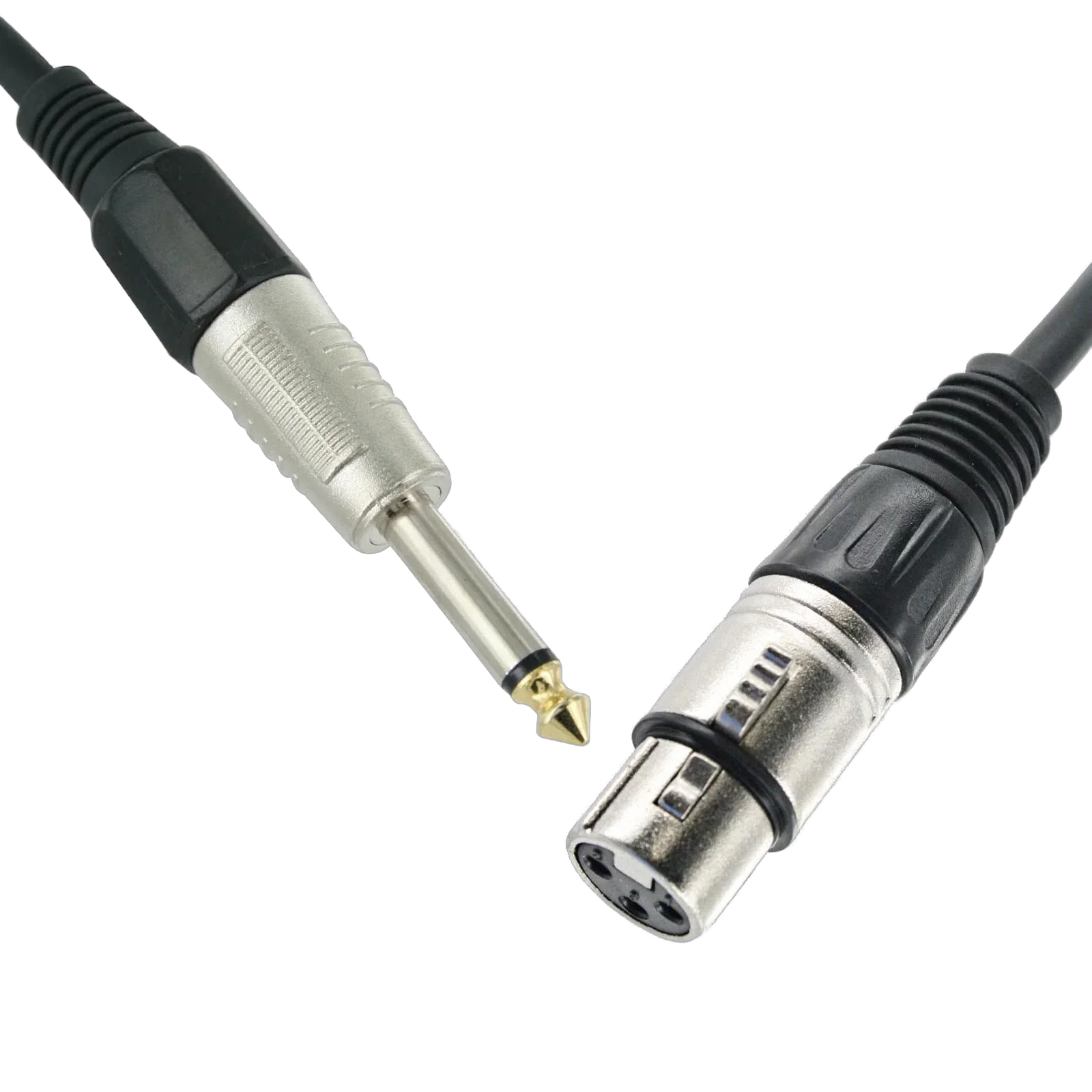 Conqueror Microphone Cable XLR to 6.5mm Mic Audio Cable Female to Male 5 Meter Black - C121B
