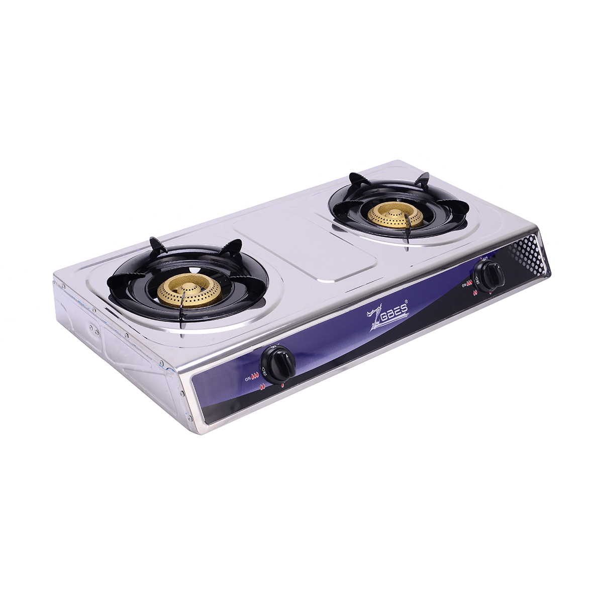 Besse Electric Gas Stove Double Burner Stainless Steel - 2050A