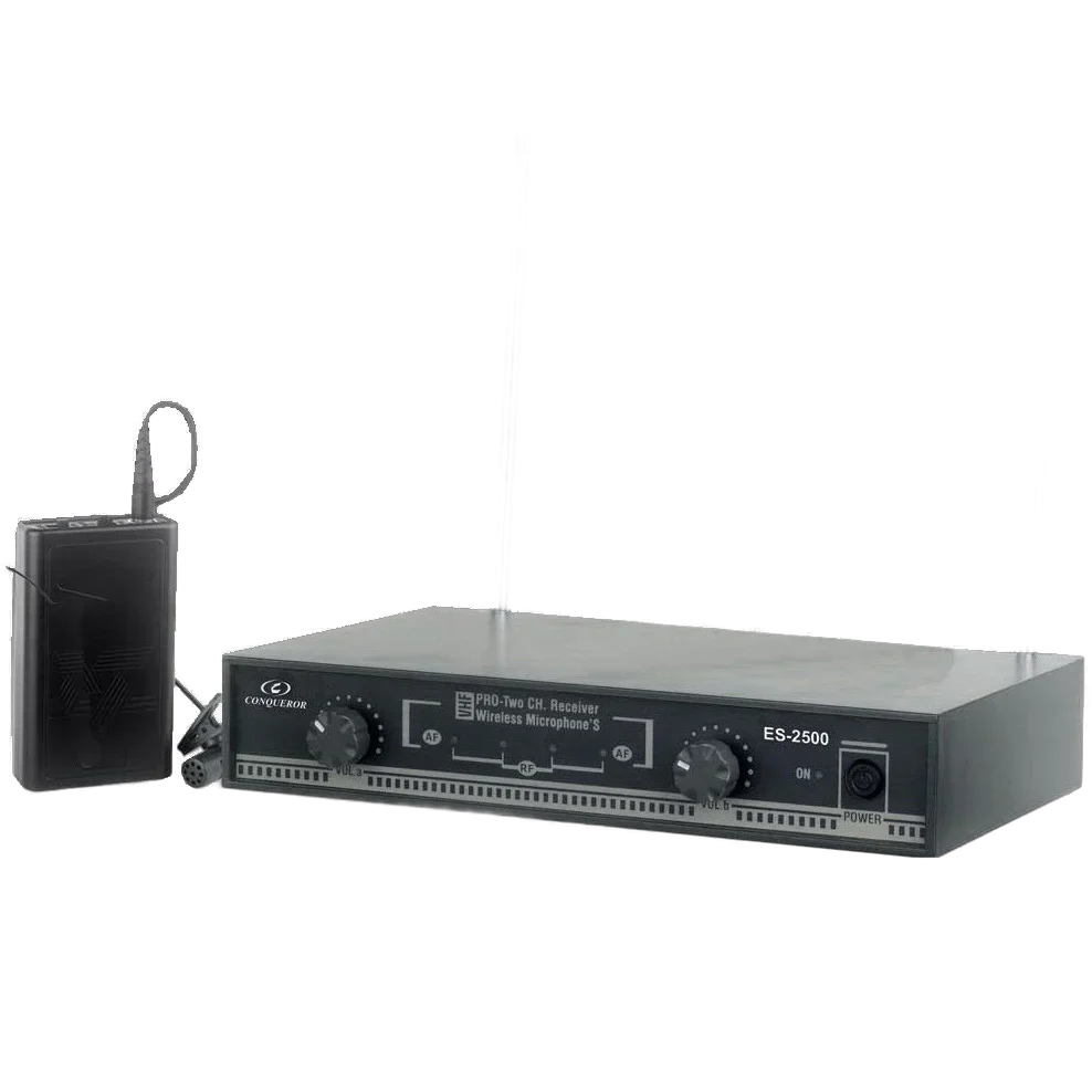 Conqueror Microphone Wireless with Bodypack Transmitter and Clip - ES2500