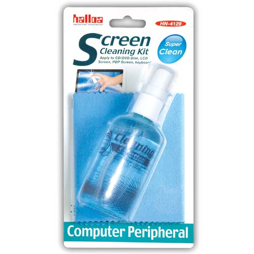 Halloa Computer Cleaning Kit with Brush and Cleaning Solution - HN4129