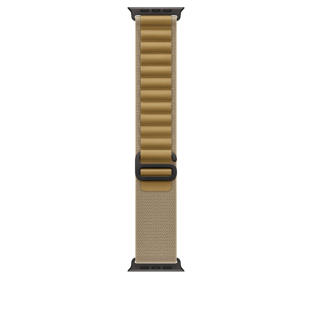 Apple 49mm Tan Alpine Loop - Medium - Black Titanium Finish