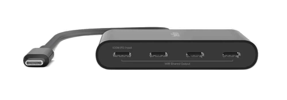 Belkin USB-C to 4-Port USB-C Hub – Black