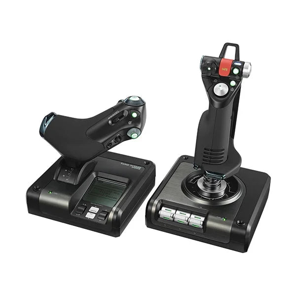 Logitech X52 Professional H.O.T.A.S. Part-Metal Throttle and Stick Simulation Controller - 945-000022
