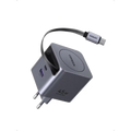 UGREEN 45W GaN USB‑C Charger 3‑Port Fast Adapter with Retractable USB‑C Cable