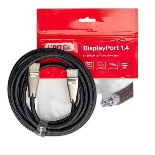 Unitek 8K Display Port Cable 60Hz 1.4 Zinc Alloy 2Meters C1608BNI