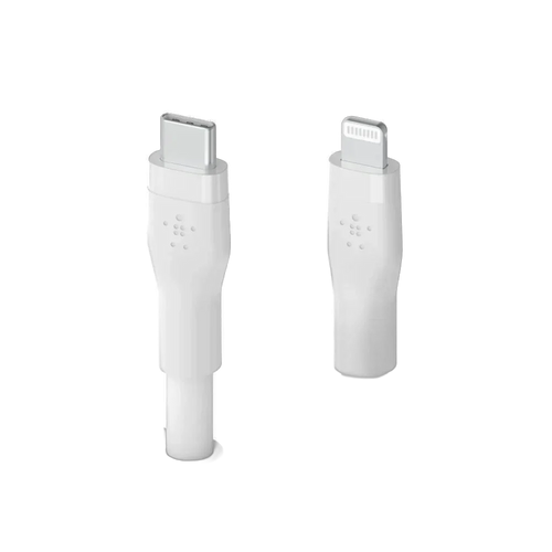Belkin BoostCharge Flex USB-C to Lightning Silicone Cable 1m – White