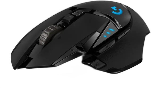 Logitech G502 Lightspeed Wireless Gaming Mouse with Hero 25K Sensor, Powerplay Compatible, Tunable Weights and Light sync RGB