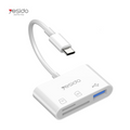Yesido GS16 High Quality Type-C To USB 3.0 TF SD Card Slot & PD Quick Charge OTG Adapter