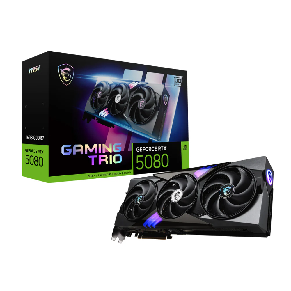 MSI Gaming Trio GeForce RTX 5080 16GB GDDR7 OC Edition
