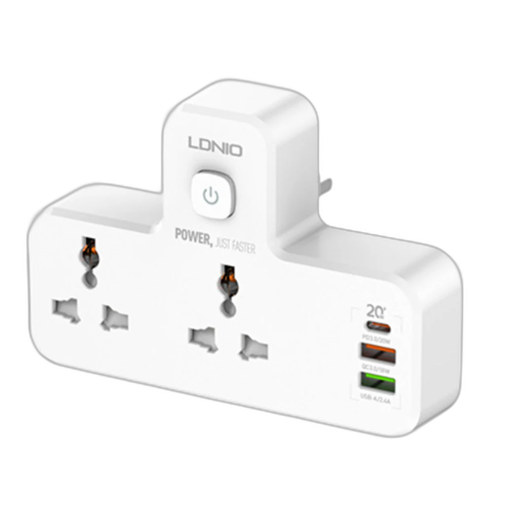 LDNIO 2 AC Outlets Portable Extension Power Socket - SC2311