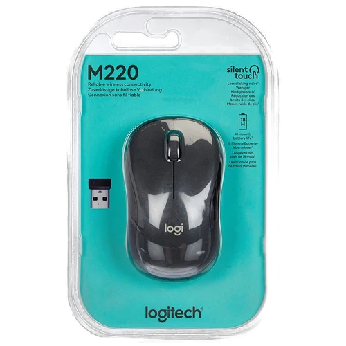 Logitech M220 Wireless Mouse Silent Black 910-004878