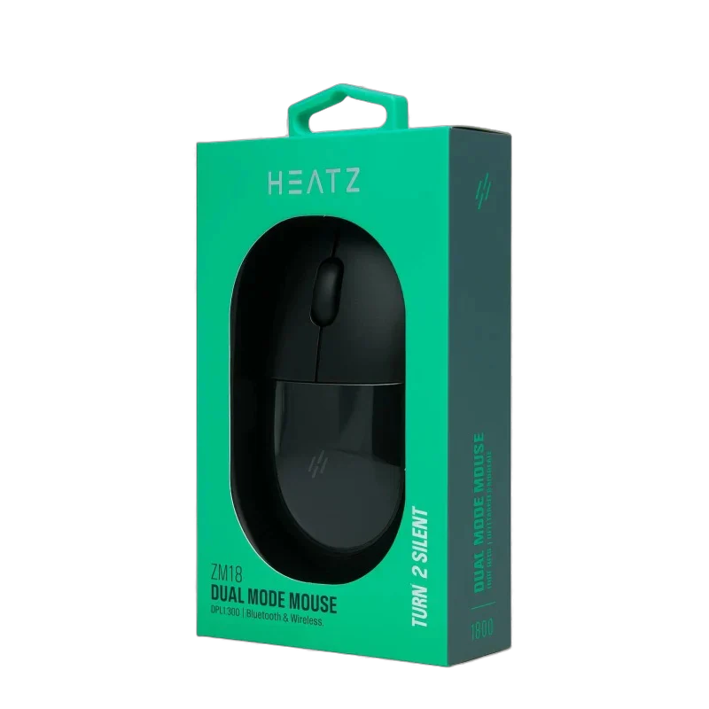Heatz ZM18 Wireless Dual Mode Transparent Mouse