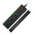 Heatz ZC618 4 Outlets Power Plug with 5 USB and 5 Type-C 3000Watt