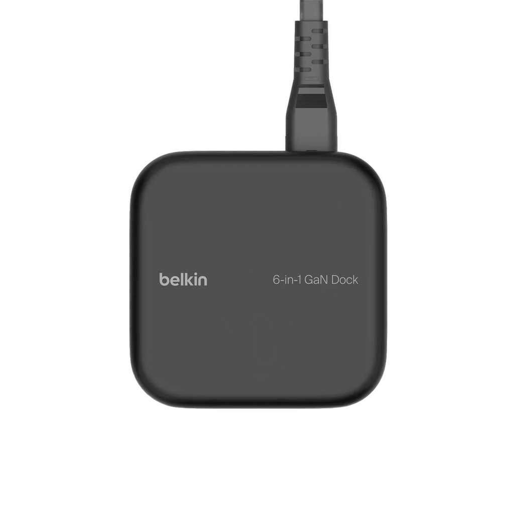 Belkin Connect USB-C 6-in-1 Core GaN Dock 130W – Black