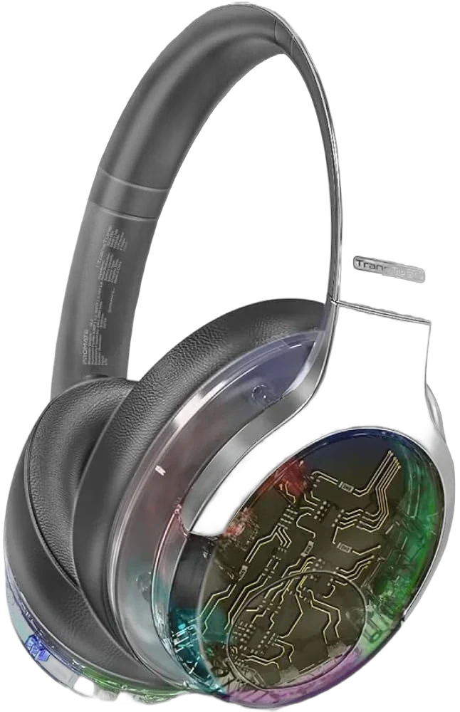 Transtune ANC Wireless Headphones With RGB - TRANSTUNE