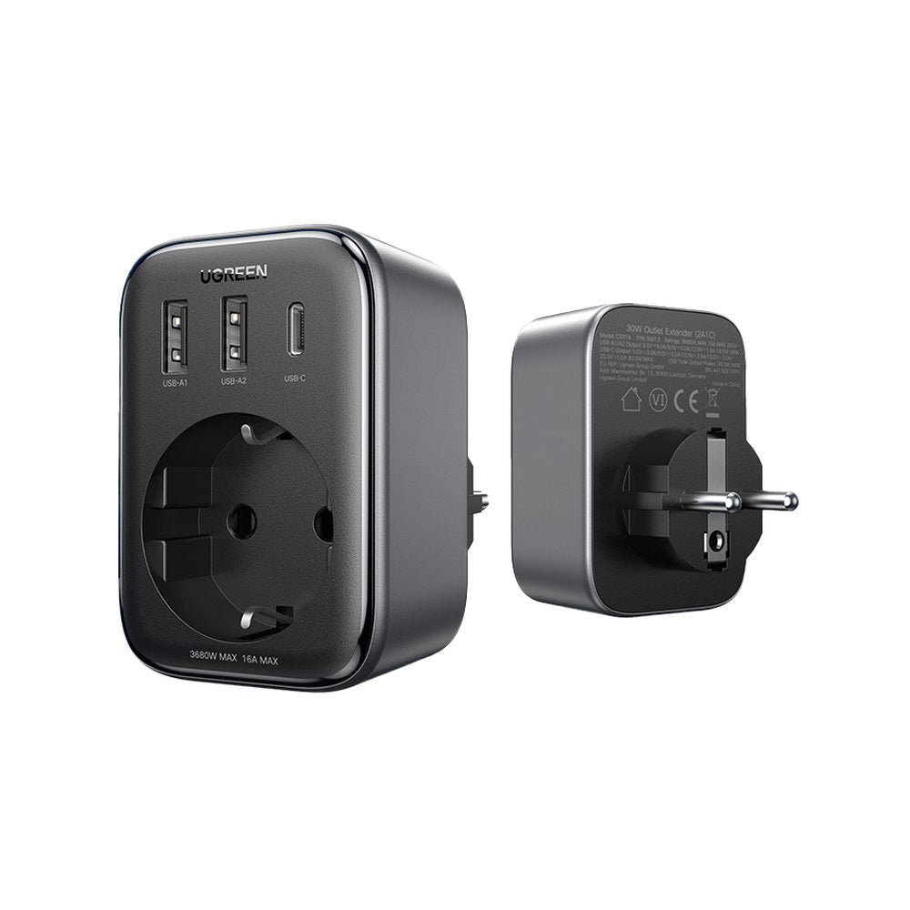 UGREEN 4-in-1 Wall Outlet Extender 30W
