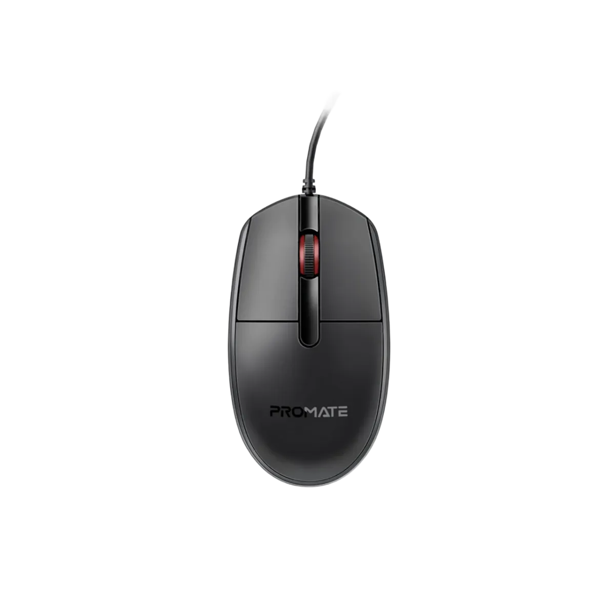 Promate Ergonomic Design Wired Optical Mouse