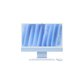 Apple iMac 24" - M4 Chip - 8-Core CPU - 8-Core GPU - 24GB RAM - 1TB SSD - Blue
