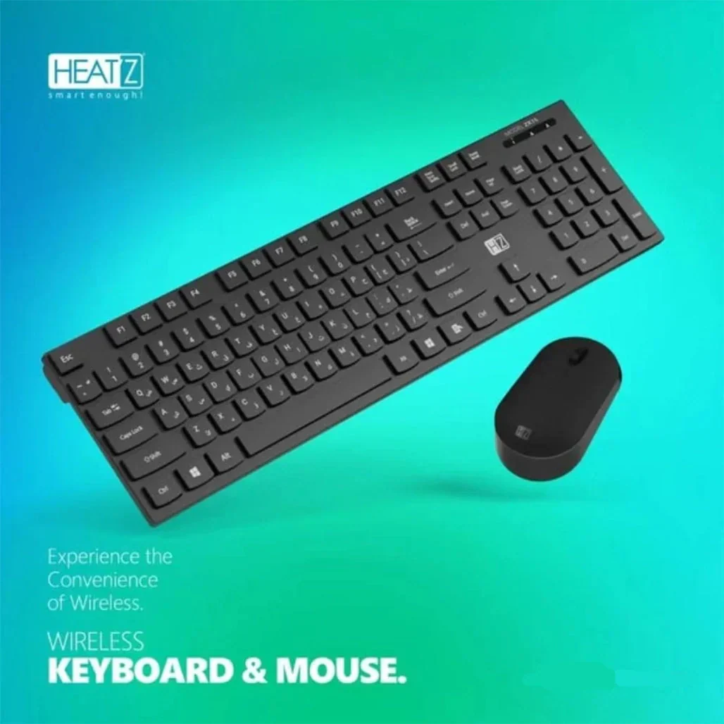 HEATZ ZK15 Wireless Keyboard & Mouse Combo