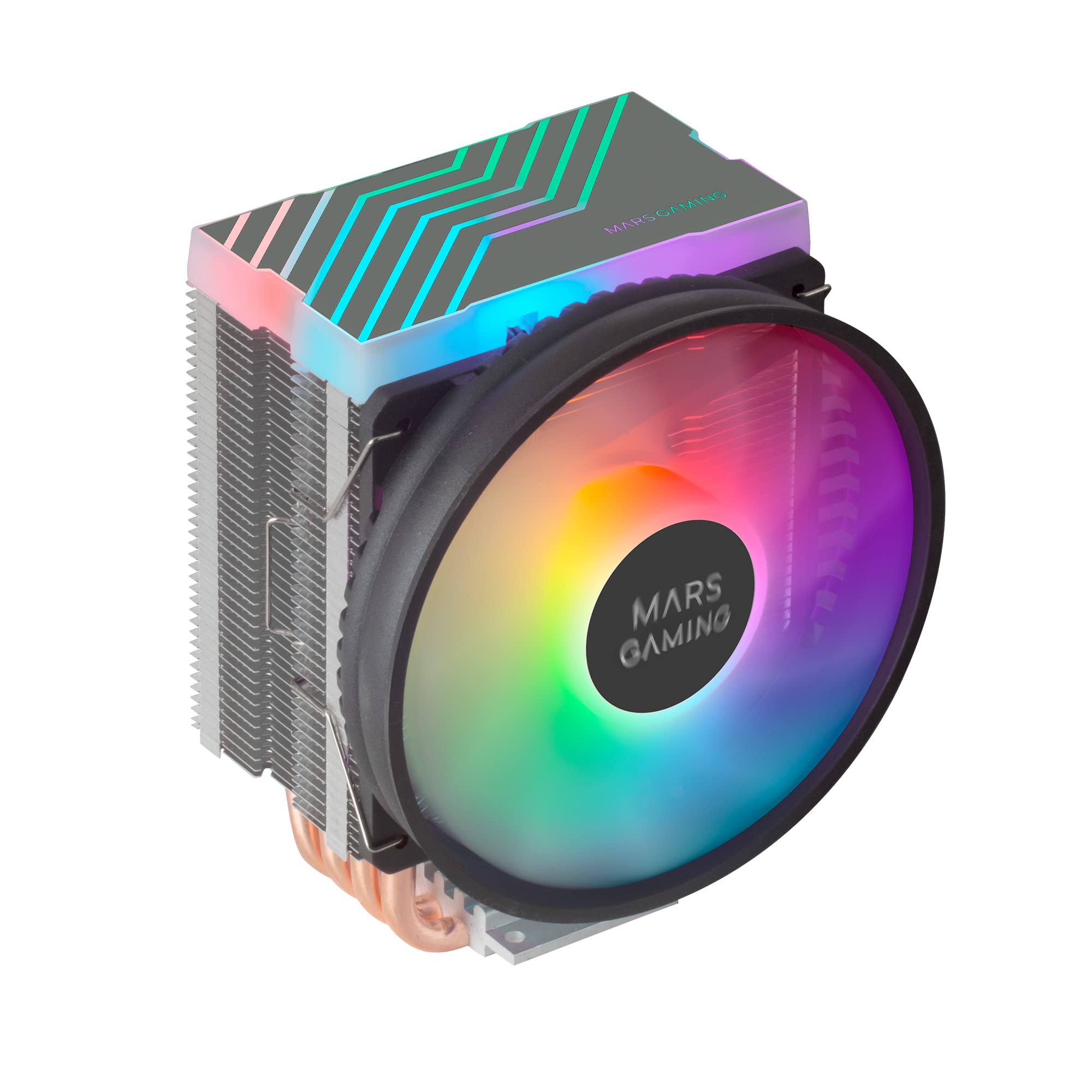 Mars HEATSINK GAMING CPU ARGB COOLER 120mm ULTRA-QUIET, VIBRATION-FREE, 280W TDP, 5 HCT HEATPIPES BLACK