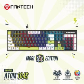 Fantech MORI Edition MK878S - ATOM87S, Pro Wired Mechanical Keyboard with RGB Lighting Blue