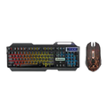 Jertech Keyboard Mouse Combo KM950 EN/AR Wired Gaming Mechanical RGB Black