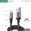 UGREEN USB-A to Lightning Braided Cable & Aluminum Body, MFI Apple Certified, Fast Charging 1.5M, 2M - US199 60162 60157 60158