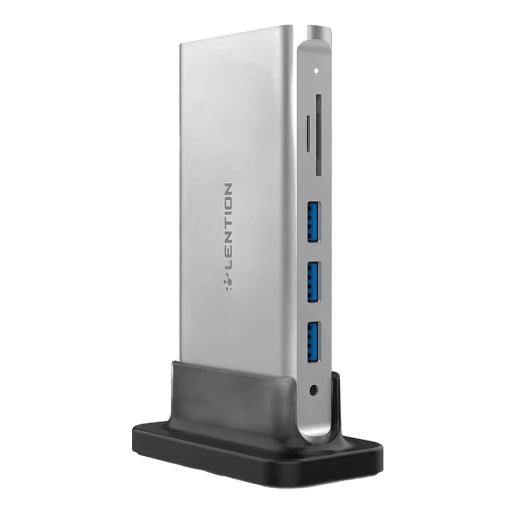 Lention 10-in-1 Long Cable USB-C Docking Station (CB-D55)