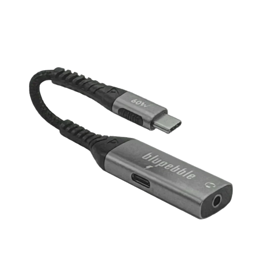 Blupebble USB-C to USB-C & 3.5mm AUX Adapter