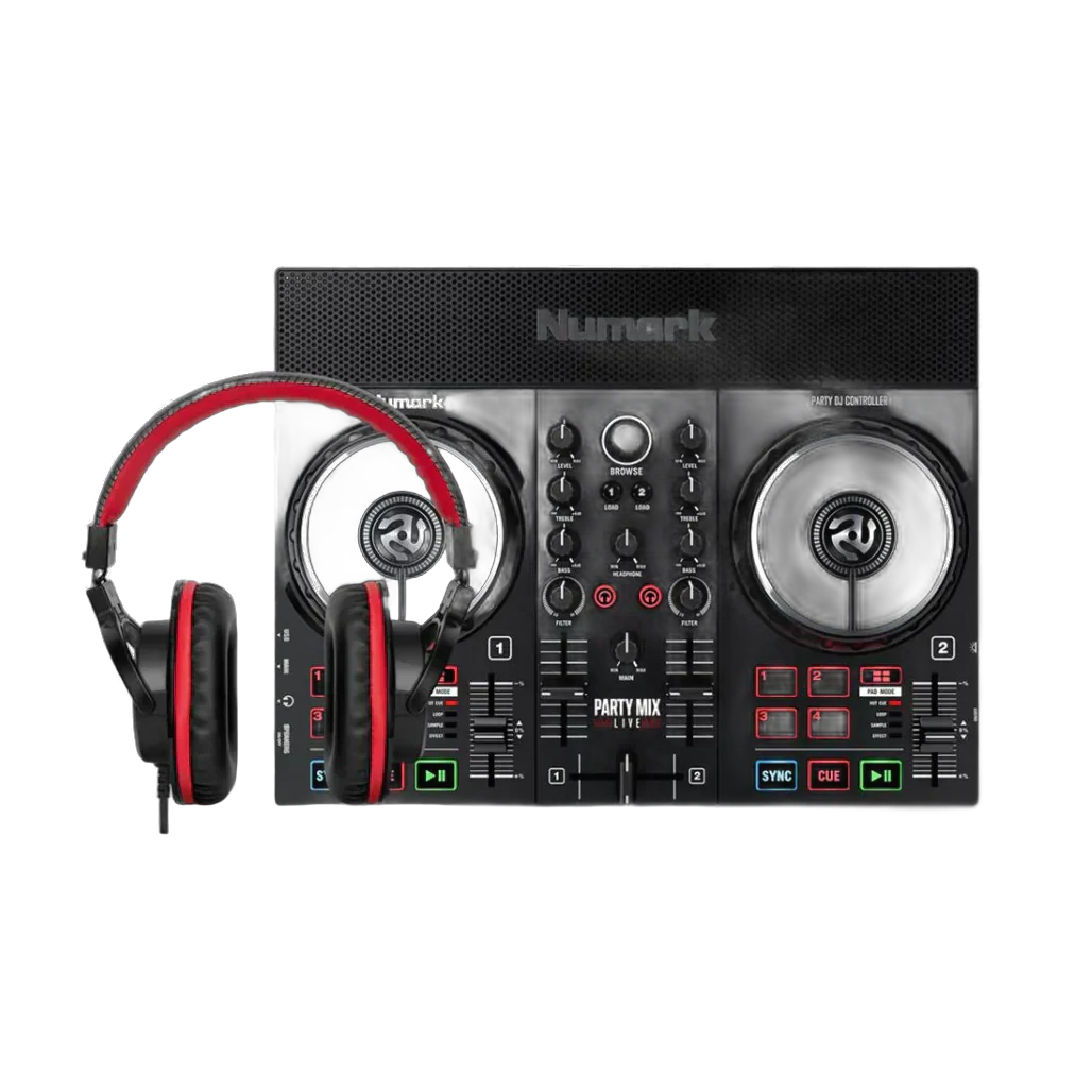 Numark Party Live DJ Controller + HF175 Bundle