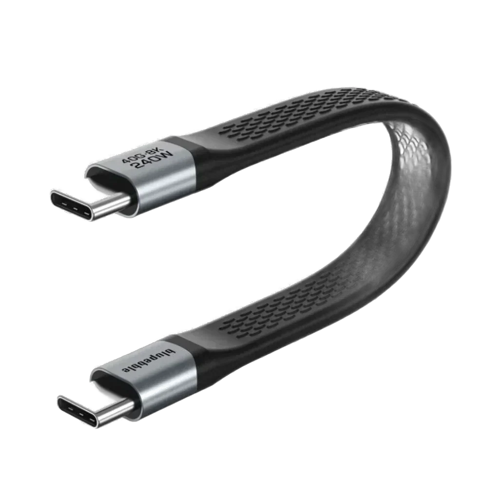 Blupebble PowerFlow USB 4.0 Type-C Cable 240W 0.13m
