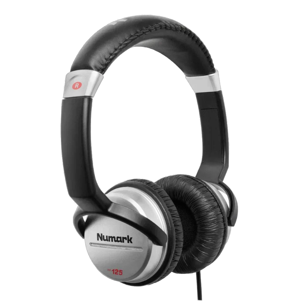 Numark HF125 DJ Headphones | Closed-Back, 40mm Mylar