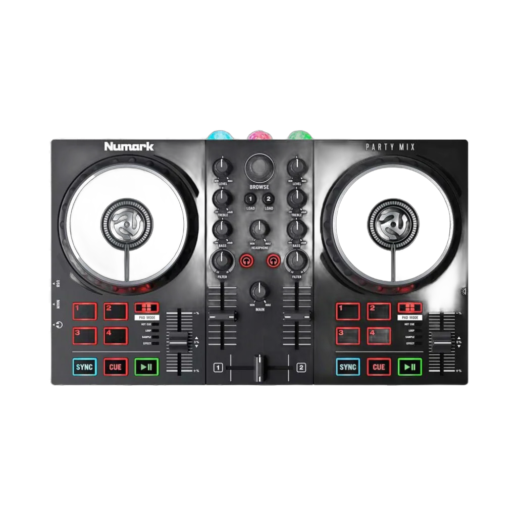 Numark Party Mix MKII DJ Controller with Built-In Light