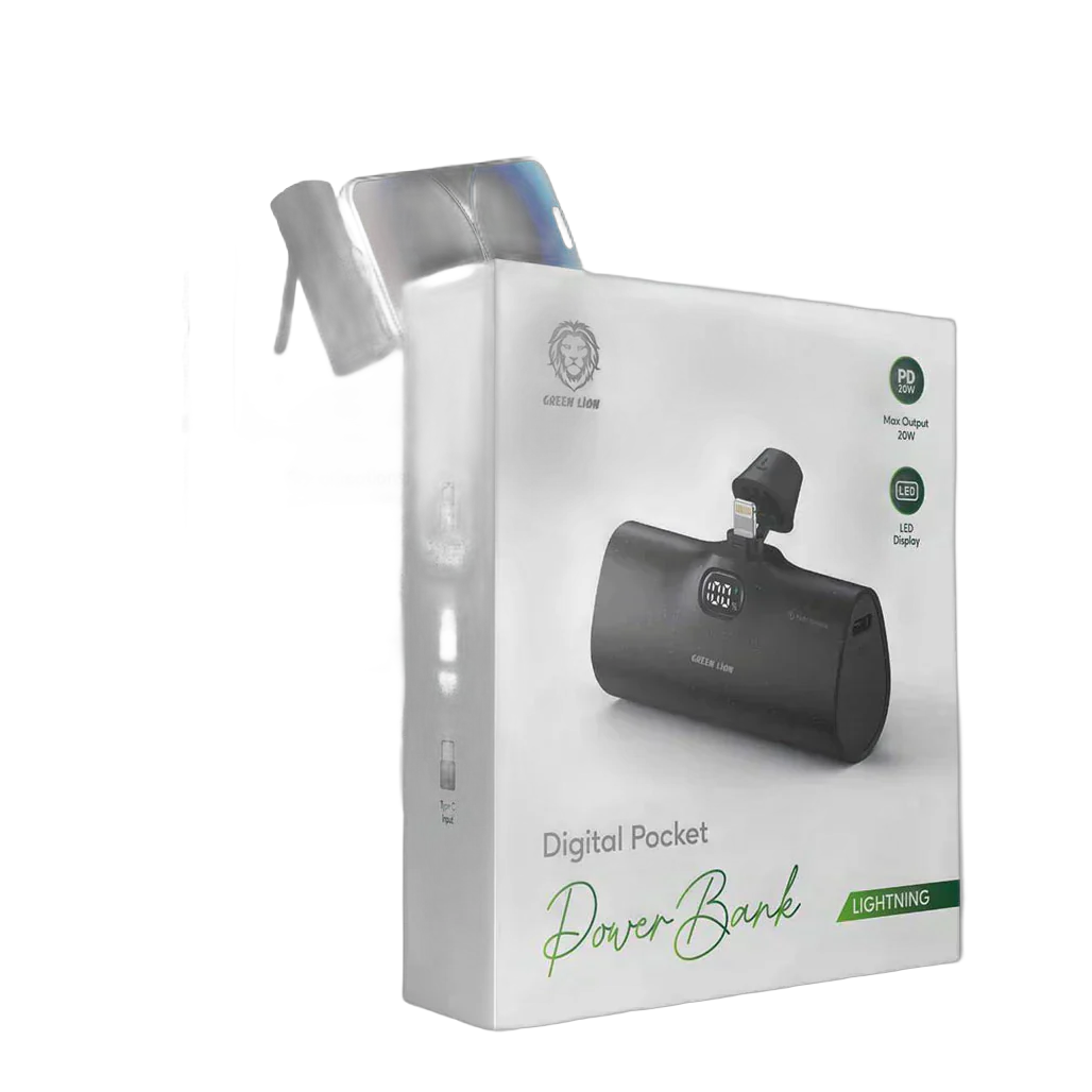 Green Lion GNDPPB5KLTGBK Pocket Powerbank