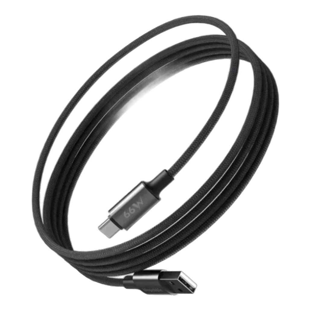 Blupebble PowerFlow PD 66W USB-A to USB-C Cable 1.2m