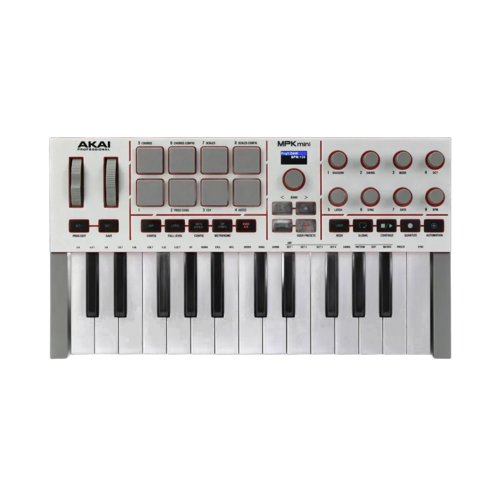 AKAI MPK Mini IV MIDI Keyboard Controller (Gray)